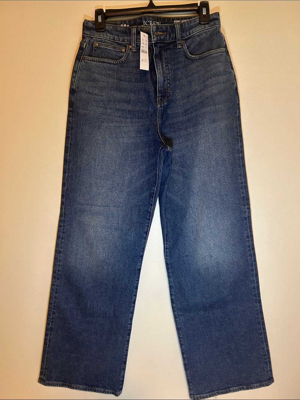 J. Crew Medium Blue Relaxed Straight Jeans